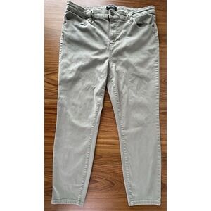 Buffalo David Bitton Havana Women's 12 Lt Olive Soft Stretch Pant Ankle Skinny